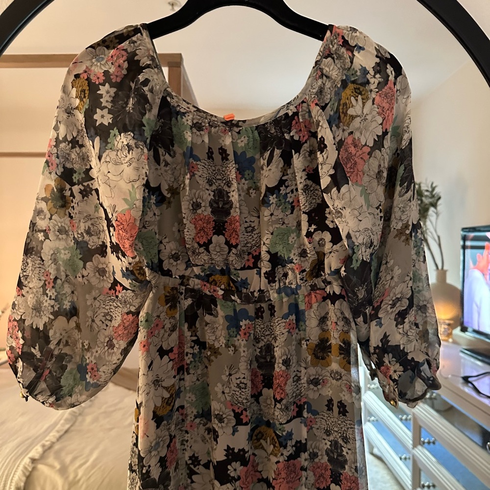 Anthro 12th St by Cynthia Vincent New Leaf Silk Maxi Cutout Dress 2 EUC - Picture 14 of 15